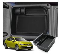 GAFAT Compatibile con VW Golf 8 8.5 MK8 GTI GTE GTD Alltrack R Variant 2020-2025 2026 Contenitore Console Centrale, Golf 8.5 2025 Braccioli Organizer Vano Portaoggetti, Golf 8 Accessori (Nero)