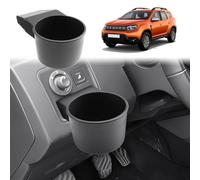 GAFAT Dacia Duster 2 Facelift 2018-2022 2023 Contenitore Console Centrale per Foro Sul Volante, Ripiani per Piccole Parti, Portabevande, Dacia Duster 2 Accessori [Solo per con Fori]