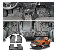 GAFAT J-eep Renegade BU 2015-2024 2025 Tappetini in Gomma, Renegade Tappetini abitacolo Originali, Scansione 3D TPE Bordo Alto 6-10CM, Tappetini Renegade, Compatibili con Accessori Jeep Renegade