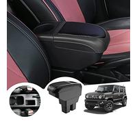 GAFAT Suzuki Jimny JB64W JB74W 2018-2023 Braccioli Console Centrale, con Vano Portaoggetti e Portabicchieri, Accessori Suzuki Jimny (Nero)