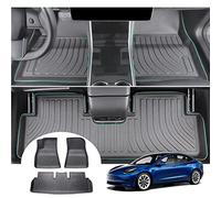 GAFAT Tesla Model 3 Highland 2024 2025 2026/2017-2023 Tappetini Abitacolo, Tesla Model 3 2025 Tappetini Gomma TPE Scansione 3D Originale Bordo Alto 6-10CM, Accessori Tesla Model 3 2026