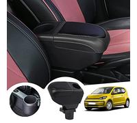 GAFAT V-W UP/Seat MII/Citigo 2013-2022 2023 - Braccioli per console centrale, con vano portaoggetti e portabicchieri (nero)