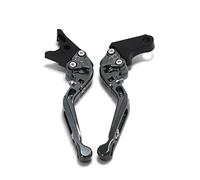 GAFITSEP Compatible With GSX400F Impulse 1994-2004 GSX 400F GSX 400 F Moto Pieghevole Estensibile Regolabile Freni Frizione Leva Leva Freno(GRAY2)
