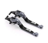 GAFITSEP Compatible With YZF-R3 YZF R3 2014-2020 2019 For Moto Leve Freno Frizione Pieghevoli Manopole Manubrio YZF-R3 Maniglie Leve Leva Freno(Black2)