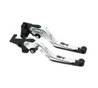GAFITSEP Compatible With YZFR1 YZF-R1 YZF R1 1999-2018 For Moto Leve Freno Frizione Pieghevoli Ed Estensibili Protezione Leva Maniglia(Silver)