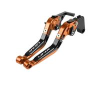 GAFITSEP For MT-07/MT07/FZ-07 2014-2021 CNC Leva Frizione Leva Freno Set Regolabile Pieghevole Leve Moto Leva Freno(Orange2)
