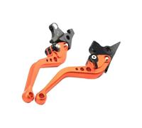 GAFITSEP Leve Freno Anteriore Posteriore Compatible With UH 125/150/200 Burgman AN 250/400 AN400Z Burgman UX 125/150 Sedici Motociclette Manici Corti Leva Freno(Short orange)