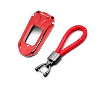 GAFITSEP Moto Caso della Copertura Chiave Borsette E Distintivo del Ricamo Portachiavi Replacement for Hon da ADV350 ADV 350 350ADV 2021-2023 Guscio Chiave Moto(Red3)
