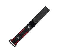 GAFNED Cinturino per orologio sportivo in nylon impermeabile da 18 mm 20 mm per cinturini di ricambio per orologi Luminox, per cinturini di ricambio per orologi Seiko(Black Red,20mm)