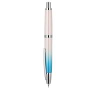 GAFNED Penna stilografica retrattile con pennino EF/F, cancelleria in metallo nero opaco, penna a inchiostro per ufficio (blu mare sfumato, F (0,5 mm)