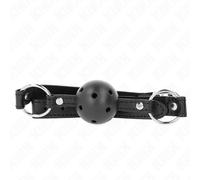 Gag Ball BDSM Kink Sfera Cava - Nera 4,5 cm