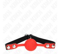 Gag Ball BDSM Kink - Silicone Rosso, Ø 4 cm