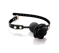 Gåg bocca in silicone, regolabile e facile da trasportare, per uomini e donne coppia (nero)