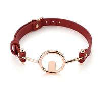 Gag orale ad anello O metallico Gag bocca aperta BDSM vincoli per donna depressore linguale red
