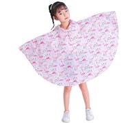 Gaga city Bambini Impermeabile Giacca da Pioggia Poncho da Pioggia Bambina Incappucciato Riutilizzabile Cappotto di Pioggia Bello come Materiale e ha la Sua Sacca 1-12 anni