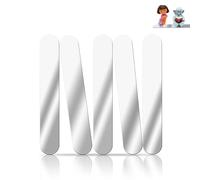 Gaga city Piastrine metalliche per figure uditive Tonie, piastra metallica autoadesiva per figure Toniebox, piastra metallica rettangolare per magneti, 170 mm x 20 mm, 5 pezzi