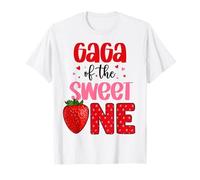 Gaga of The Sweet One Fragola Festa di Compleanno Famiglia Maglietta