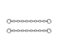 GAGABODY G23 Titanio Nappa Catena Goccia Orecchini Pendenti Huggie per Donne Teen Gioielli Fare Argento Naso Orecchino Capezzolo Piercing Catena Estensori, Nessuna pietra preziosa