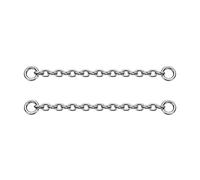 GAGABODY G23 Titanio Nappa Catena Goccia Orecchini Pendenti Huggie per Donne Teen Gioielli Fare Argento Naso Orecchino Capezzolo Piercing Catena Estensori, Titanio, Nessuna pietra preziosa