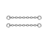GAGABODY G23 Titanio Nappa Catena Goccia Orecchini Pendenti Huggie per Donne Teen Gioielli Fare Argento Naso Orecchino Capezzolo Piercing Catena Estensori, Titanio, Nessuna pietra preziosa