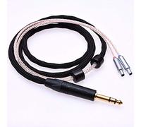 GAGACOCC Cavo ibrido a 16 core 5N PCOCC placcato argento compatibile per Sennheiser HD800 (ibrido da 2 m, 16 core, 6,35 mm)