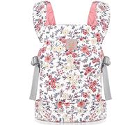 GAGAKU Borsa per bambole a partire dai 3 anni, 100% cotone, motivo fiori di cera rosa