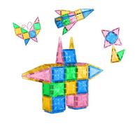 GAGAKU Mattoncini magnetici Piastrelle Magnetiche per Bambini Giocattoli Piastrelle Magnetiche per AB 3 4 5 6 7 8+ Anni Ragazzo Ragazzo Ragazza Bambini Bambino Mattoni Magnetici Montessori Giocattoli