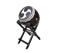 GAGALU Ghost Giapponese Taiko Drum, Big Drum, Tai Chi Drum, con Supporto per Il Tamburo di Legno, Tamburo in Pelle di Vacca, Tamburo Verticale, Strumento di Celebrazione del Festival,A,58CM