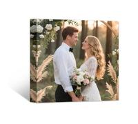 GagetElec Foto personalizzata su tela,Stampe su tela personalizzate con le tue foto,Immagine di decorazioni natalizie personalizzate,Regali di Natale per familiari e amici