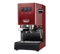 Gaggia Classic E24 Evo Pro - Macchina per caffè espresso manuale, con caldaia in ottone e elettrovalvola, colore: Rosso ciliegia