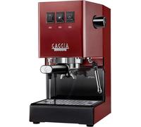 MACCHINA CAFFÈ ESPRESSO GAGGIA classic E24, Compatibile con Macinato e Cialde, Pressione pompa 15 bar, Potenza 1200 W, Serbatoio acqua 2,1 l, Disattivazione automatica, rossa