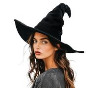 gagift world Cappello da mago, cappello da spaventapasseri grigio da 36 cm, per costume da spaventapasseri, divertente cappello da strega per adulti, accessori per cosplay, feste in costume di