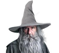 gagift world Cappello da mago, cappello da strega grande 45,7 cm, per costume da strega, divertente accessorio per cosplay per costume di Halloween (grigio)