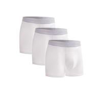 gagli Boxer da uomo, comoda biancheria intima in modal, da uomo, con traspirante e trasporto dell'umidità, cintura ComfortFlex, bianco, M