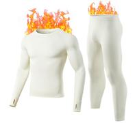 gagli Set di Biancheria Intima Termica da Uomo a Pantalone Lungo con Fodera in Pile e Strato di Base Caldo Top & Bottom per Il Tempo Freddo