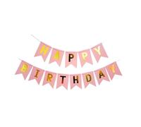 Gagliardetti Per Feste Stelle Filanti Di Buon Compleanno Che Timbrano La Bandiera A Coda Rondine For Soggiorno, Giardino, Caffetteria, Decorazione For Feste(Color7)