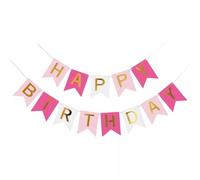 Gagliardetti Per Feste Stelle Filanti Di Buon Compleanno Che Timbrano La Bandiera A Coda Rondine For Soggiorno, Giardino, Caffetteria, Decorazione For Feste(Color2)