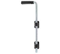 GAH-Alberts 207021 Asta blocca porta, zincata con angolare di guida e maniglia, giallo/nero, Chiavistello Ø 16 mm, 400 mm, Distanza chiavistello-cancello 40 mm