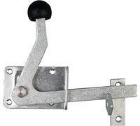 Gah-Alberts 210373 - Chiusura per cancello da giardino, larghezza piastra 80 mm, altezza 100 mm, galvanizzata e zincata