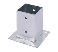 Alberts 211639 Porta palo da avvitare, Acciaio, 91 x 91 mm