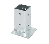 Alberts 211714 Porta palo da avvitare, Acciaio, 71 x 71 mm
