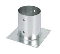 GAH-Alberts 211806 Porta palo da avvitare, Acciaio, Ø121 mm