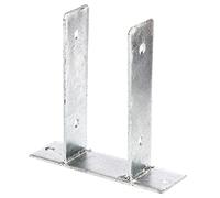 GAH-ALBERTS 212797 Staffa portapalo ad U da avvitare zincato a caldo, Larghezza libera 91 mm, Acciaio