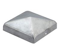 GAH-Alberts 216689 Copripalo per pali in legno, Acciaio, 100 x 100 mm / 1 pz