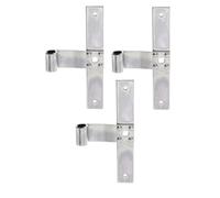 GAH-Alberts 313586 313548 - Nastro centrale per finestra con chiusura dritta, zincato giallo galvanizzato, rotolo Ø 13 mm, dimensioni 200 x 30 mm, set da 3 pezzi
