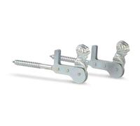 GAH-Alberts 314736 314743 - Set di 2 fermaporta a testa di donna, da avvitare, zincata galvanicamente, 115 mm