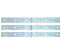 GAH-Alberts 315917 315900 - Nastro per cassa, con perno rivettato, zincato giallo galvanizzato, 400 x 35 mm, set da 3