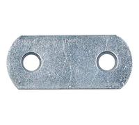 GAH-Alberts 329952 - Connettore piatto con angoli arrotondati 16 x 40 mm, Confezione da 100 pezzi