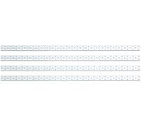 GAH-Alberts 335137 334956 - Strisce forate, zincate Sendzimir, 1000 x 40 mm, set da 4 pezzi