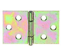 GAH-Alberts 346461 Cerniera | larga | zincata gialla | 30 x 47 mm | Set da 50